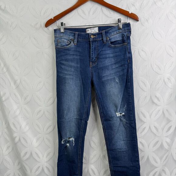 Free People Great Heights Frayed Fringe Skinny Jean Size 26 - Picture 4 of 9